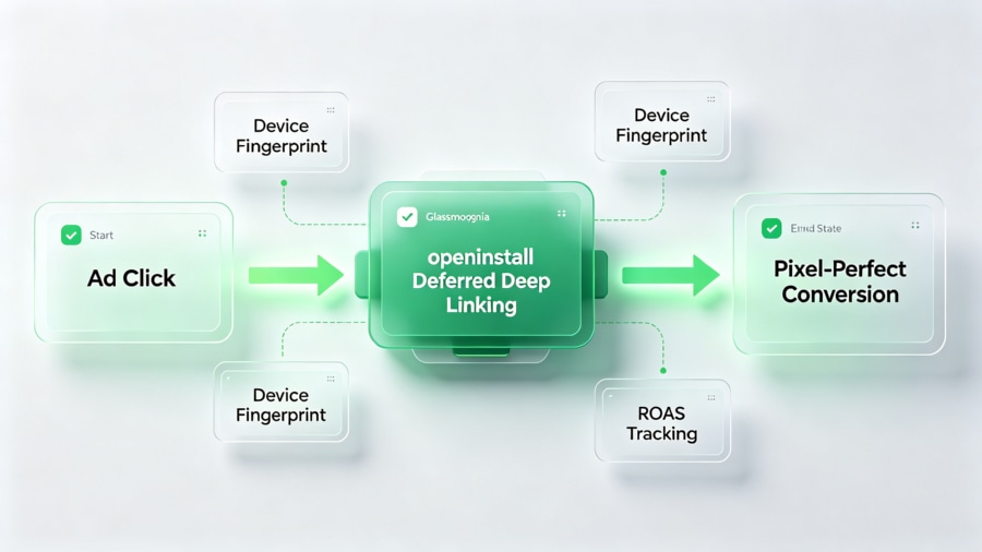 openinstall deferred deep linking architecture.
