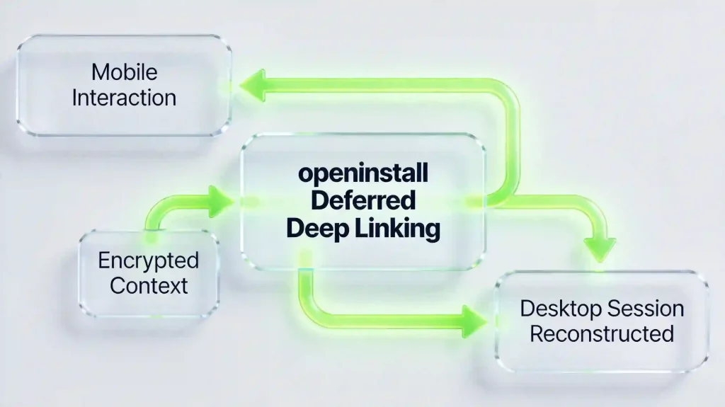 openinstall deferred deep linking tracking cross device.