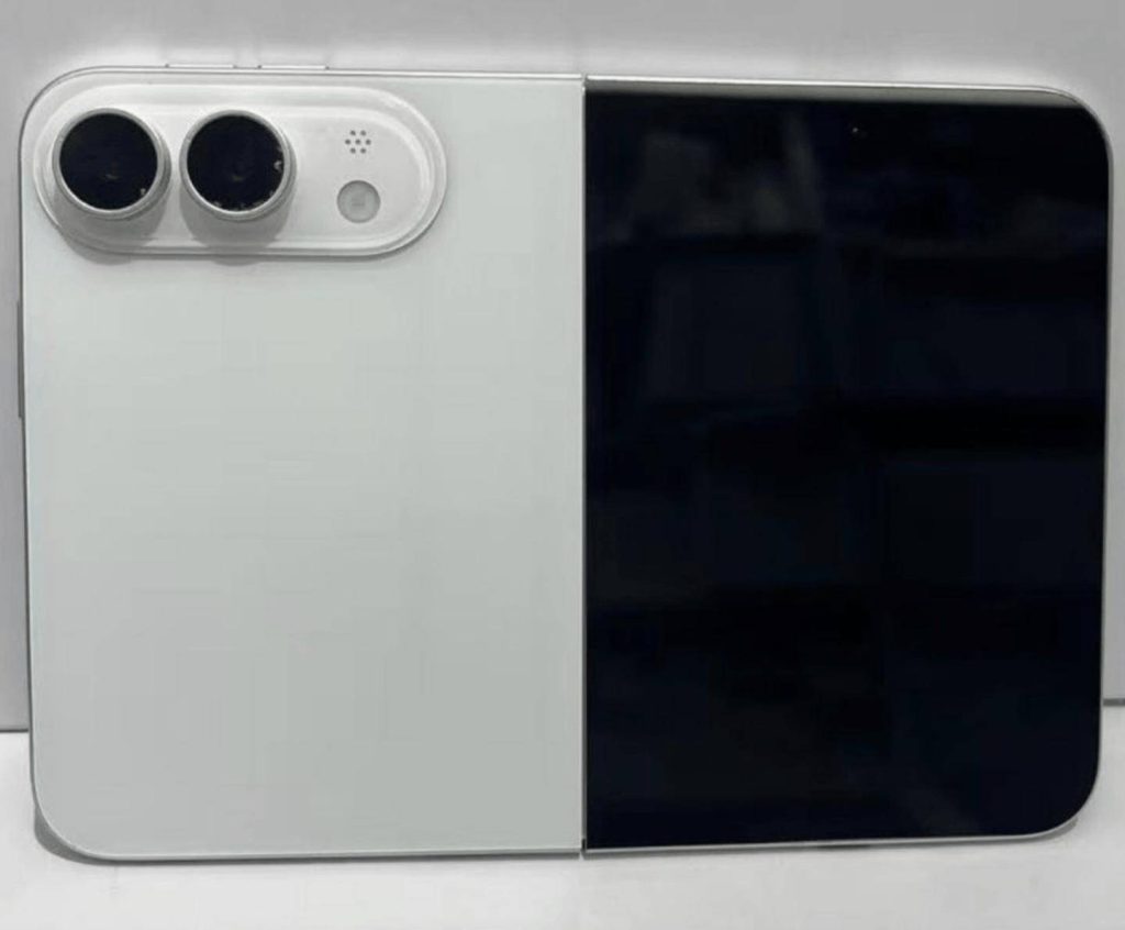 iPhone Ultra 2 horizontal wide-foldable hardware chassis and hinge blueprints undergoing structural testing