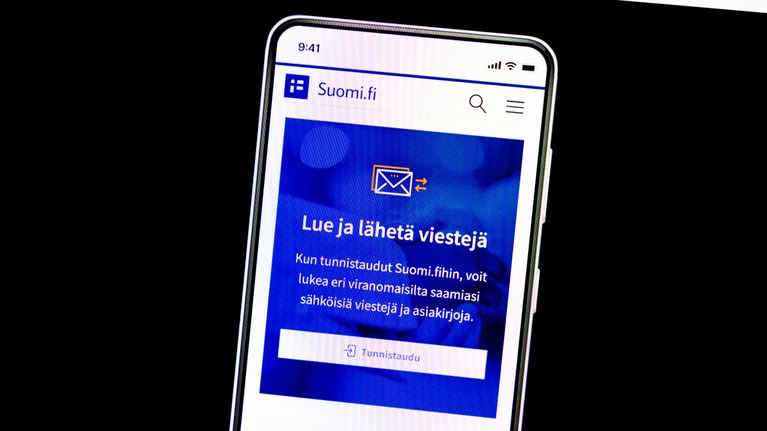 Finnish government official portal interface demonstrating public sector digital transitions