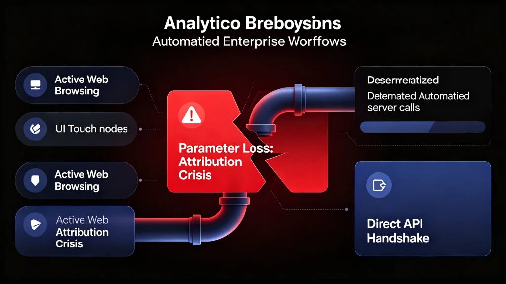 Agentic workflow parameter loss and attribution crisis.