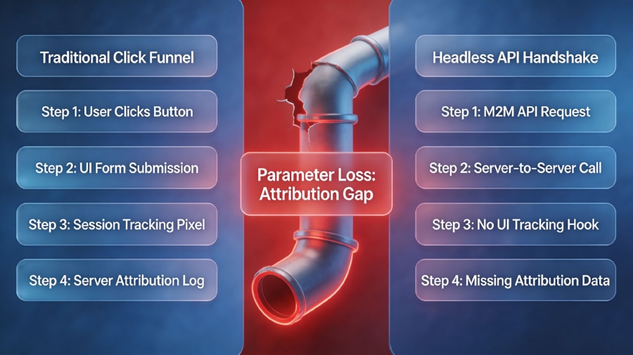 Autonomous transactions causing mobile attribution parameter loss.