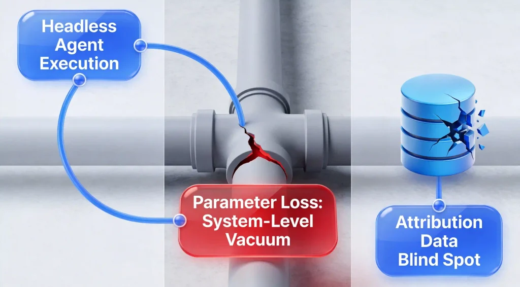 Headless automation workflows causing attribution data gaps.