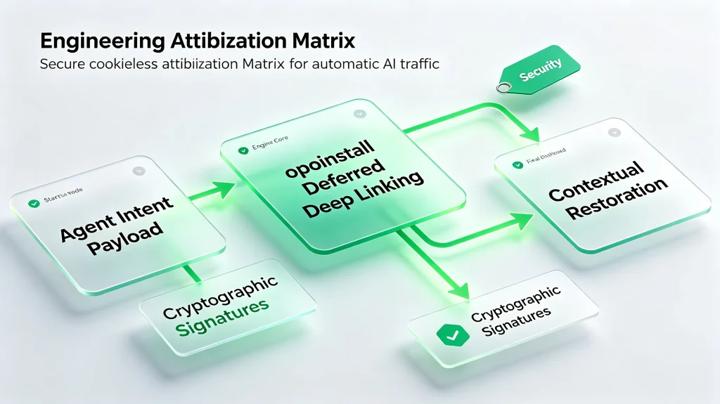 opoinstall deferred deep linking cryptographic signature verification.