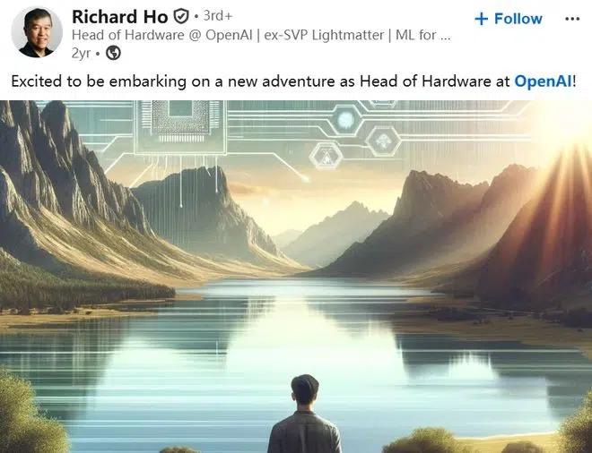 Richard Ho, Senior Director of Engineering and Hardware Lead at OpenAI, who pioneered reinforcement learning in chip design