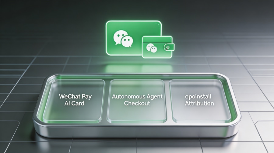 WeChat Pay AI card autonomous checkout.